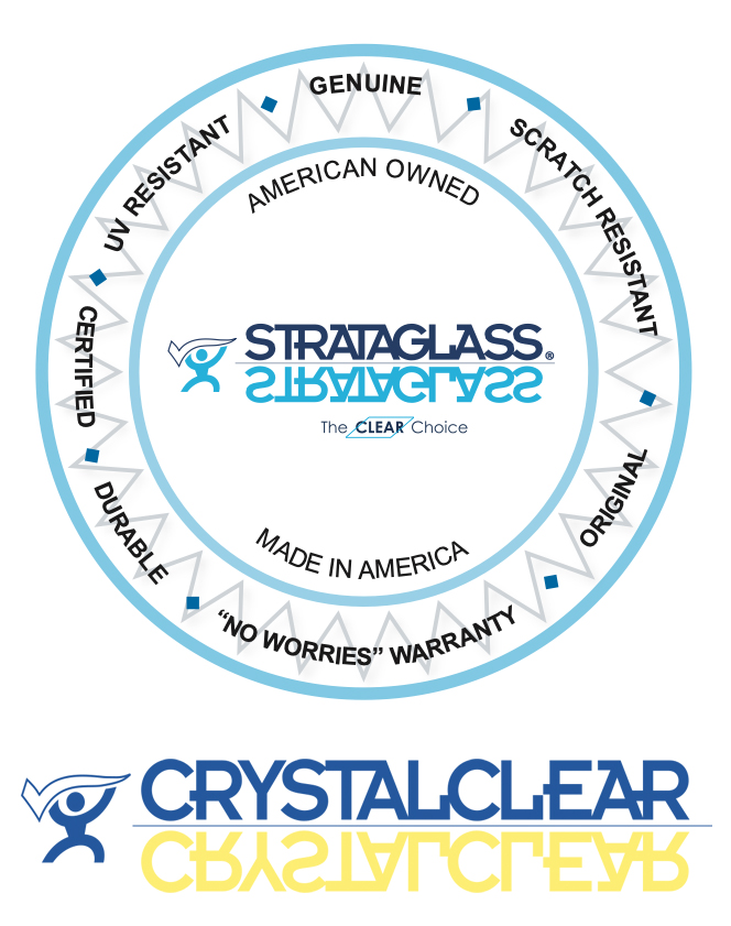 Strataglass® Coated Clear Vinyl Sheets 60 Mil 54 x 110 Clear (2 pack